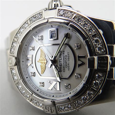 Breitling Starliner Mother of Pearl Diamond Bezel Ladies